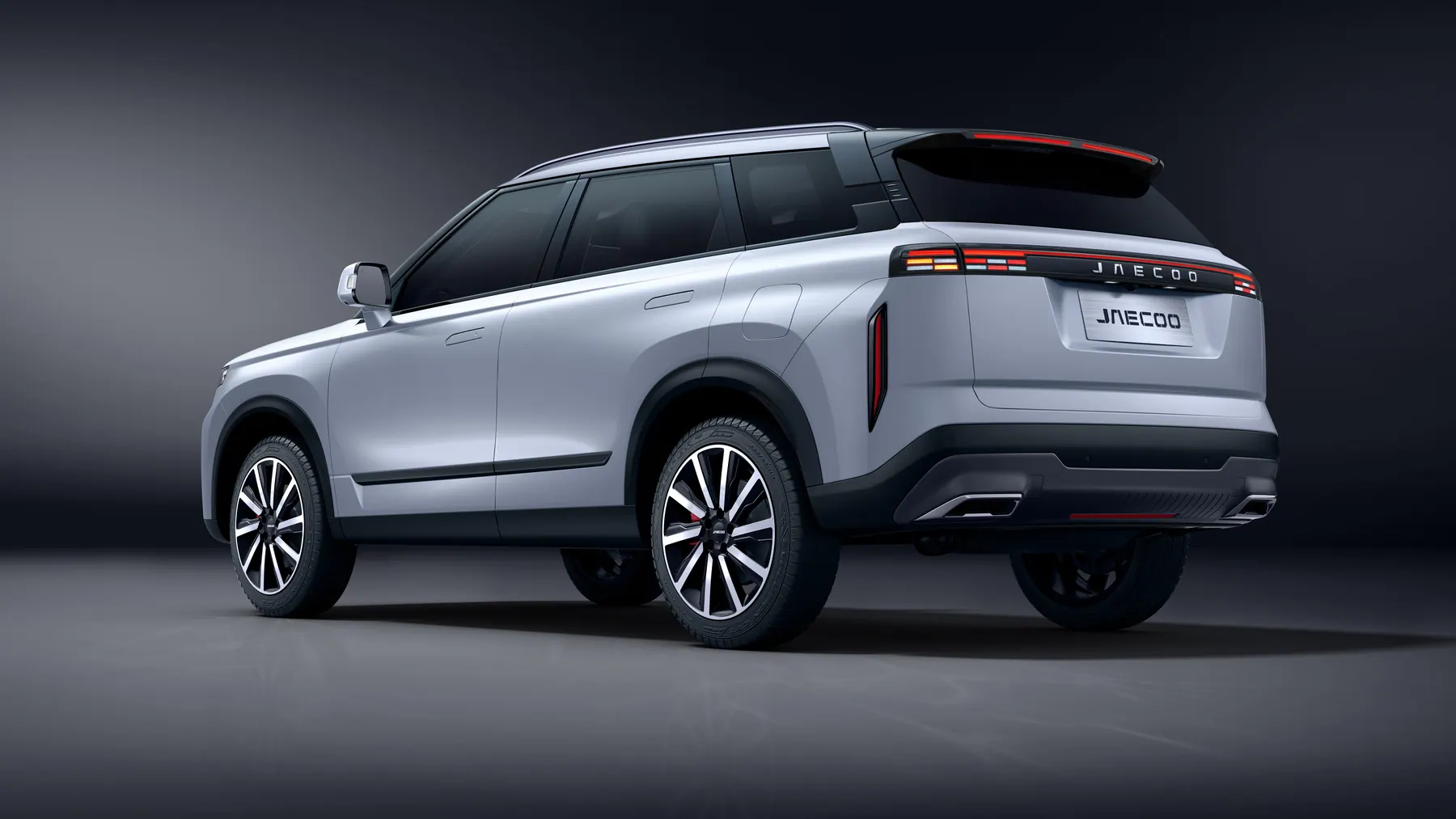 JAECOO J7 left rear 45 degree exterior