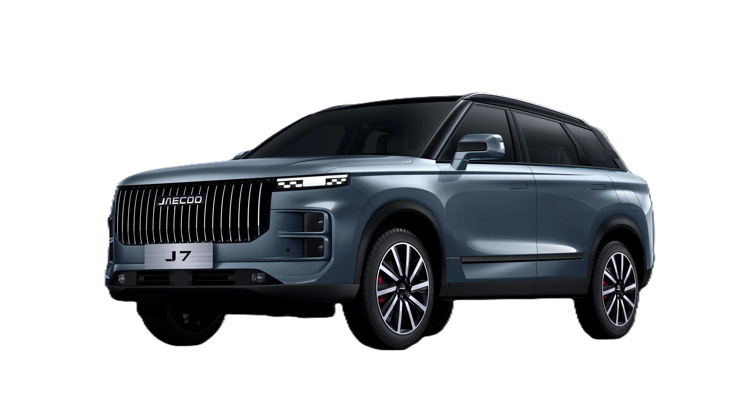 JAECOO J7 black and grey front angle